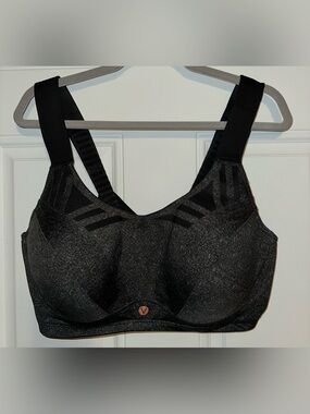 Livi Active Maximum Support Underwire Sports Bra Grey 40F Lane Bryant Cacique